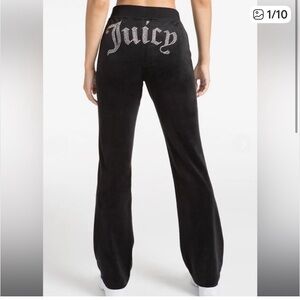 Juicy Couture Velour Joggers - Black y2k